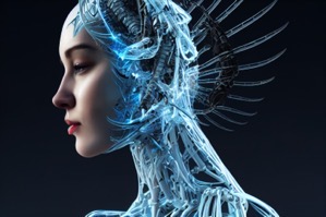 Beautiful woman human robot artificial intelligenc 2022 10 06 17 23 06 utc
