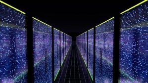 Modern data center servers room with neon lights a 2022 11 17 16 19 47 utc