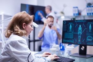 Woman working with computer in the office of a sci 2022 02 08 22 39 24 utc