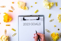 2023 goals yellow crumpled paper office supplies 2022 02 01 21 13 05 utc