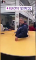 189 Italian man wears a giant cardboard circle to enforce social distancing in Rome YouTube