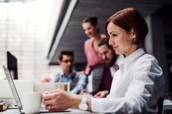 A young businesswoman working in office using lap 2021 08 26 12 09 09 utc