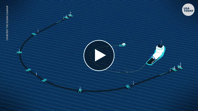 A giant floating trash collector heads for Pacific garbage patch