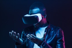 African man enjoying opportunities of virtual real 2021 12 09 18 39 25 utc