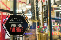 Banners and Alerts and Come in We re Awesome Sign Free Stock Photo