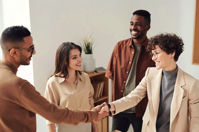 Banners and Alerts and Photo Of People Doing Handshakes Free Stock Photo