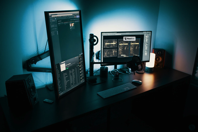 Black Flat Screen Computer Monitor Free Stock Photo