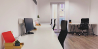 Black Office Rolling Chair Beside White Wooden Table Free Stock Photo