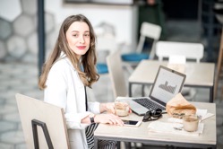 Business woman in the cafe 2021 12 13 23 10 56 utc