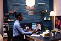 Dark skinned business woman doing remote work 2021 08 31 22 23 20 utc