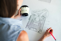 Female Engineer Designing Equipment Free Stock Photo