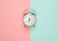 Gray Double bell Clock Free Stock Photo