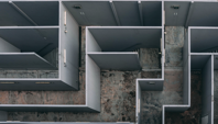 Gray Wooden Maze Free Stock Photo