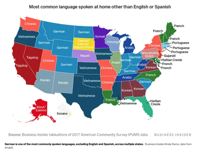 MAP What s the most common language in every state Business Insider