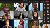 people on a video conference