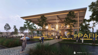 Courtesy of Hanbury Architecture
A rendering of Spark LS, a forthcoming $1B life sciences campus planned for the Research Triangle.