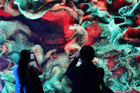 Digital art on display at the World Conference on Creative Economy held at Dubai Exhibition Centre in Dubai last year. Pawan Singh / The National