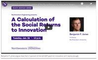 Benjamin F. Jones argues that the 2.7 percent of the US GDP spent on innovation isn’t nearly enough.
Benjamin F. Jones argues that the 2.7 percent of the US GDP spent on innovation isn’t nearly enough.
