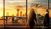 Flying Taxi - courtesy Teague