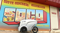 Refraction AI’s 4.5-foot tall, 150-pound Rev-1 three-wheeled robot vehicle has been delivering pizzas in Austin, Texas. The company believes the future of autonomous driving is ‘zero occupant.’
Source: Refraction AI