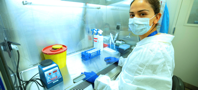 ADB/Tengo Giorbelidze
A research scientist in Georgia works on COVID-19-related experiments.