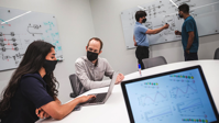 
Photo by John T. Consoli

UMD Computer Science Professor Andrew Childs (second from left) is principal investigator in the new NSF Quantum Leap Challenge Institute for Robust Quantum Simulation.