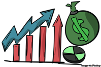 chart with money