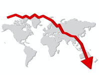 down graph