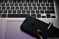 laptop and phone
