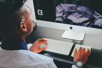 person at computer