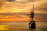 Ship on Sea