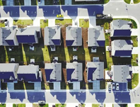 Arial shot of similar homes.