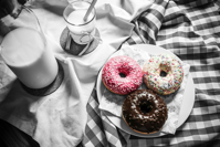 three donuts
