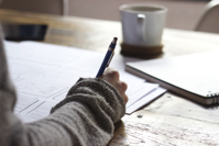 writing hand