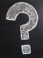 Question drawn on a blackboard.