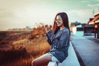 Woman on Phone