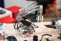 Robotic robot hand on display at the digital exhib 2021 08 29 13 32 15 utc