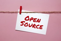 Sticker with the inscription open source hanging o 2021 09 03 01 31 19 utc