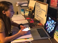 Teenage girl at home on a zoom call with her teach 2021 08 30 07 38 44 utc