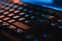 closup of a computer keyboard.