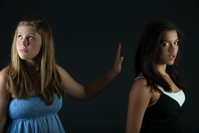Two women having an argument