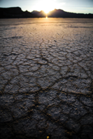 Dry lake bed.
