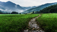 path in the mountains