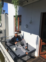 remote worker with laptop