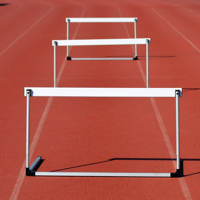 hurdles on a tack