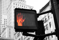 Stop - crosswalk sign