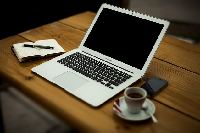 Woman Working with Laptop